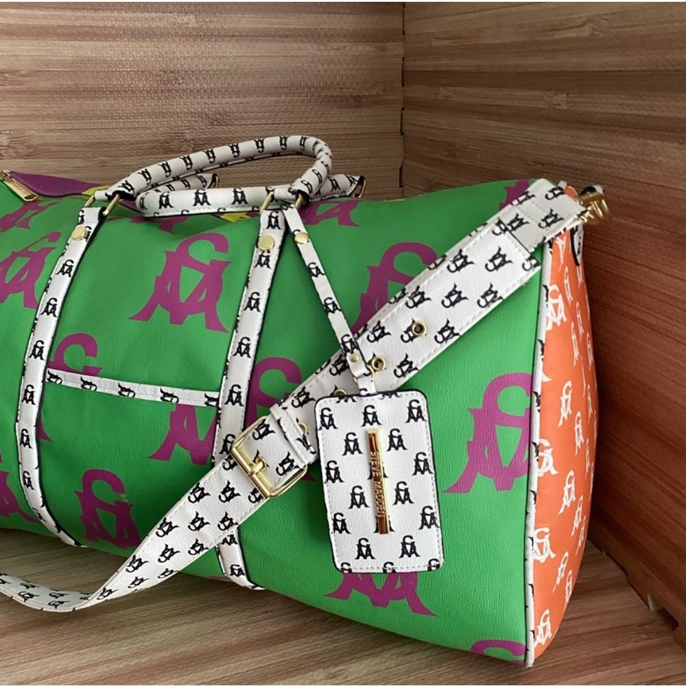 Steve Madden Green and Orange Crossbody Bag with Bold Design